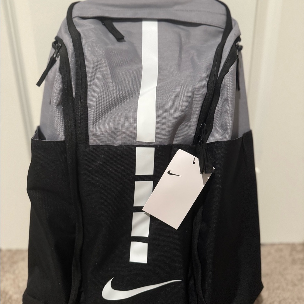NEW Nike Hoops Elite Pro Backpack Gray Basketball School Laptop BA5554 012